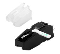 Testine Giradischi, Cartuccia 3,1x1,8 cm Testina e Puntina Giradischi con Doppio Lato Punta a Diamante Rossa e blu Puntina per Fonografo Compatibile con Giradischi LP e 78 Dischi in Vinile