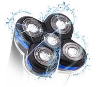 Testine per rasoio a 5 teste, lama di ricambio per tagliabarba, facile da installare, per testa e viso, colore blu