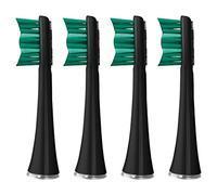 Testine per spazzolino da denti, 4 pezzi, nero
