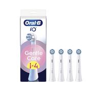 Oral-B Testine di Ricambio iO Gentle Care Bianche, Testine Rotonde Originali per Gengive Sensibili, Setole angolate per rimuovere la placca 4 Testine