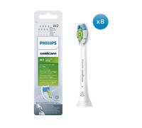 TESTINE PER SPAZZOLINO PHILIPS HX6068/12 - compatibile con Sonicare, confezione da 8, W2 Optimal White
