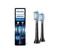 PHILIPS Sonicare C3 Premium Plaque Defence, testine di ricambio originali, nero, confezione da 2, HX9042/88, Nuovo, 2 Testine