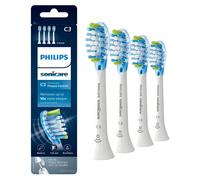 Testine per spazzolino Philips Sonicare C3 Premium Plaque Control originali, 4 testine bianche HX9044/65