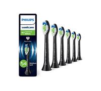 Philips Testine Ricambio 6Pcs Sonic Hx6066/88 Spazzolino Proresult Nero