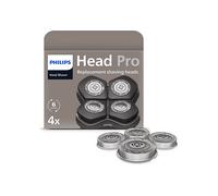 Testine di ricambio originali Philips Compatibili con i modelli Philips Head Shaver Pro HS5980, HS7980 e HS9980, lame autoaffilanti ComfortCut, delicate sulla pelle, 4 pezzi, modello HS740/15