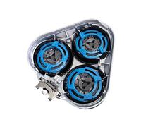 Testine SH50 di ricambio, compatibile con Philips, Series 5000 | Set nero e argento per rasoio elettrico, per sostituzione testina e manutenzione ordinaria(Silver)