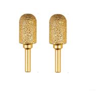 Testine Smeriglio Rotative 6mm per Metallo Incisione(2PCS 18mm) | Materiale smeriglio per duro, per resistenza agli urti, per ideale per incisione precisa su metalli duri