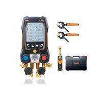 Testo 557s Kit I - Collettore digitale con app 2 x 115i, termometro a morsetto per tubi, 1 calibro 552i micron I per sistemi HVAC, con Bluetooth