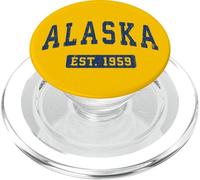 Testo blu vintage classico Alaska Est. 1959 PopSockets PopGrip per MagSafe