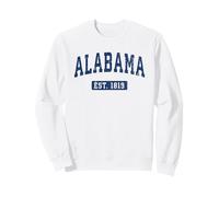 Testo Blu Vintage Classico dell'Alabama EST. 1819 Felpa