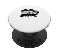 Testo d'argento divertente preferito della nonna PopSockets PopGrip Adesivo