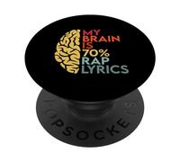 Testo della canzone di My Brain Is 70% Rap Funny Rapper Music Rap PopSockets PopGrip Adesivo