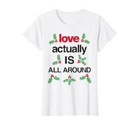 Testo della Canzone Love Actually Is all Around Maglietta, Donna, Bianco, M