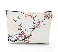 Testo della Costituzione, borse per il trucco in lino da donna, vintage Constitution America 4 luglio, borsa cosmetica da viaggio impermeabile, borsa per trucco per borsa, marrone, 17,8 x 22,9 cm,