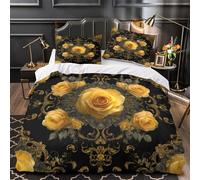 Testo di "Vai via" copripiumino 3 Pezzi stampa 3D con federa per cuscini cerniera nascosta con cerniera Design minimalista e audace Set Di Copripiumino for ragazzi e adolescenti Double（200x200cm）