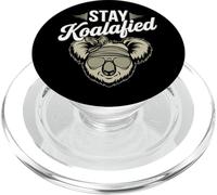 Testo Divertente Parole Umorismo I'm Koalafied Stay Koalafied PopSockets PopGrip per MagSafe