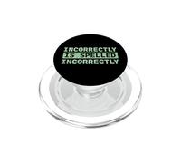 Testo divertente scritto in modo errato in modo errato PopSockets PopGrip per MagSafe