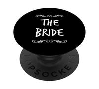 Testo felice divertente per spose carine citazione di una parola La sposa PopSockets PopGrip Adesivo