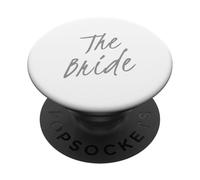 Testo felice divertente per spose carine citazione di una parola La sposa PopSockets PopGrip Adesivo