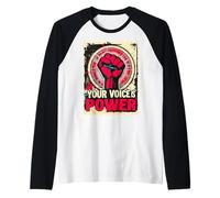 Testo Libero di Parola con Layout Artistico Maglia con Maniche Raglan