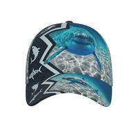 Testo Personalizzato con Nome Squalo per papà, per Gli Amanti degli Uomo Donna Snapback-Cappello Moda Cappellino da Baseballberretto Traspirante Cappelli da papà per Viaggi Alpinismo Pesca