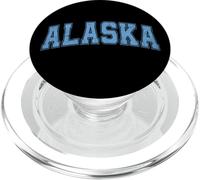 Testo retrò in stile vintage azzurro Alaska PopSockets PopGrip per MagSafe