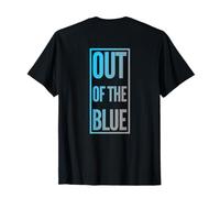 Testo Stampato Divertente per Persone Divertente Fuori dal Blu Maglietta