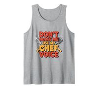 Testo umoristico Divertente Chef Divertente Don't Make Me Use My Chef Voice Canotta