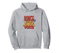 Testo umoristico Divertente Chef Divertente Don't Make Me Use My Chef Voice Felpa con Cappuccio