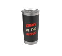 Testo umoristico divertente divertente per le persone divertente nemico della gente Bicchiere termico in acciaio inox doppia parete