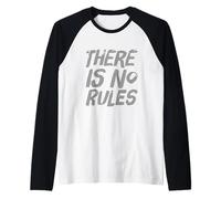 Testo umoristico divertente divertente per le persone Divertente Non ci sono regole Maglia con Maniche Raglan