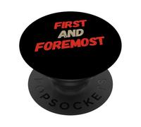 Testo umoristico divertente divertente per le persone divertente prima di tutto PopSockets PopGrip Adesivo