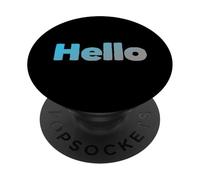 Testo umoristico divertente divertente per le persone parole singole divertenti Ciao PopSockets PopGrip Adesivo
