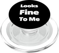 Testo umoristico divertente divertente per le persone sembra bello per me PopSockets PopGrip per MagSafe