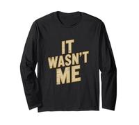 Testo umoristico Divertente per Le Persone Citazioni Divertenti Non Ero io Maglia a Manica