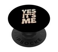 Testo umoristico divertente per le persone Divertente sì Sono io PopSockets PopGrip Adesivo