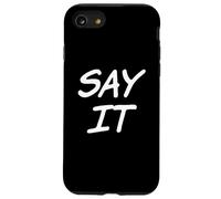 Testo umoristico divertente per persone divertente due parole dicono che Custodia per iPhone SE (2020) / 7/8