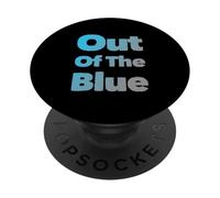 Testo umoristico divertente per persone divertente fuori dal blu PopSockets PopGrip Adesivo