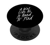 Testo umoristico divertente Persone divertenti Una ragazza come me è difficile da trovare PopSockets PopGrip Adesivo