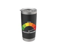 Testosterone Alto Palestrato Palestra Bodybuilding Meme Bicchiere termico in acciaio inox doppia parete