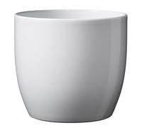 Testrut Basel 612155 - Vaso per Fiori, Diametro 19 cm, Colore Bianco Lucido