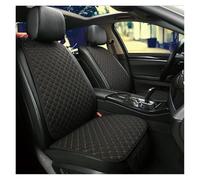 TETARI Coprisedili Per A1 A3 A4 A5 A6 A6L A7 A8 A8L Coprisedile Per Auto In Lino Cuscino Per Sedile Prima Seconda Beni Per Auto Copri Seduta Sedile Auto(Black beige 2 seat)