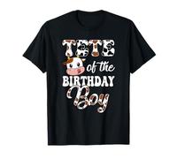 Tete of The Birthday Boy Cow Farm 1 ° Compleanno Ragazzo Maglietta