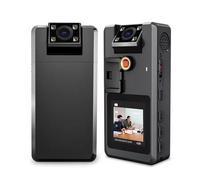 TETEOM Body Camera, A53 Fotocamera digitale montata sul corpo Batteria staccabile HD 1080P Registrazione continua Webcam for ciclismo per servizio, consegna, raccolta prove