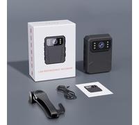 TETEOM Body Camera, Body Camera Full HD Touch Screen Videoregistratore for visione notturna Guardia di sicurezza Body Mini Cam per servizio, consegna, raccolta prove