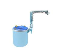 TETEOM Filtro Piscina, Skimmer di Superficie dello Stagno, collettore di detriti del Filtro Automatico fissato al Muro Grigio di plastica for Lo Skimmer della Piscina