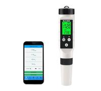 TETEOM Misuratore PH Misuratore Digitale della Temperatura H2 Ricco di idrogeno 0-2990ppb Calibrazione Automatica App Blue Tooth Monitor Online Strumento for Tester della qualità dell'Acqua Potabile