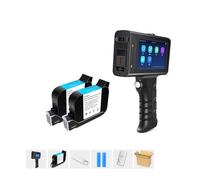 TETEOM Stampante Palmare Portatile, Stampante for etichette da 12,7 mm Stampante a getto d'inchiostro portatile intelligente Qr Bar Codice lotto Logo Coding Machine for vetro(Printer with 2 Ink)