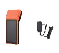 TETEOM Stampante Palmare Portatile, Stampante PDA portatile Terminale POS intelligente Stampanti portatili wireless Terminale di pagamento intelligente(Oranje)