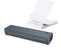 TETEOM Stampante Palmare Portatile, Stampante portatile A4, stampante mobile termica leggera e compatta, stampante wireless(Grey)